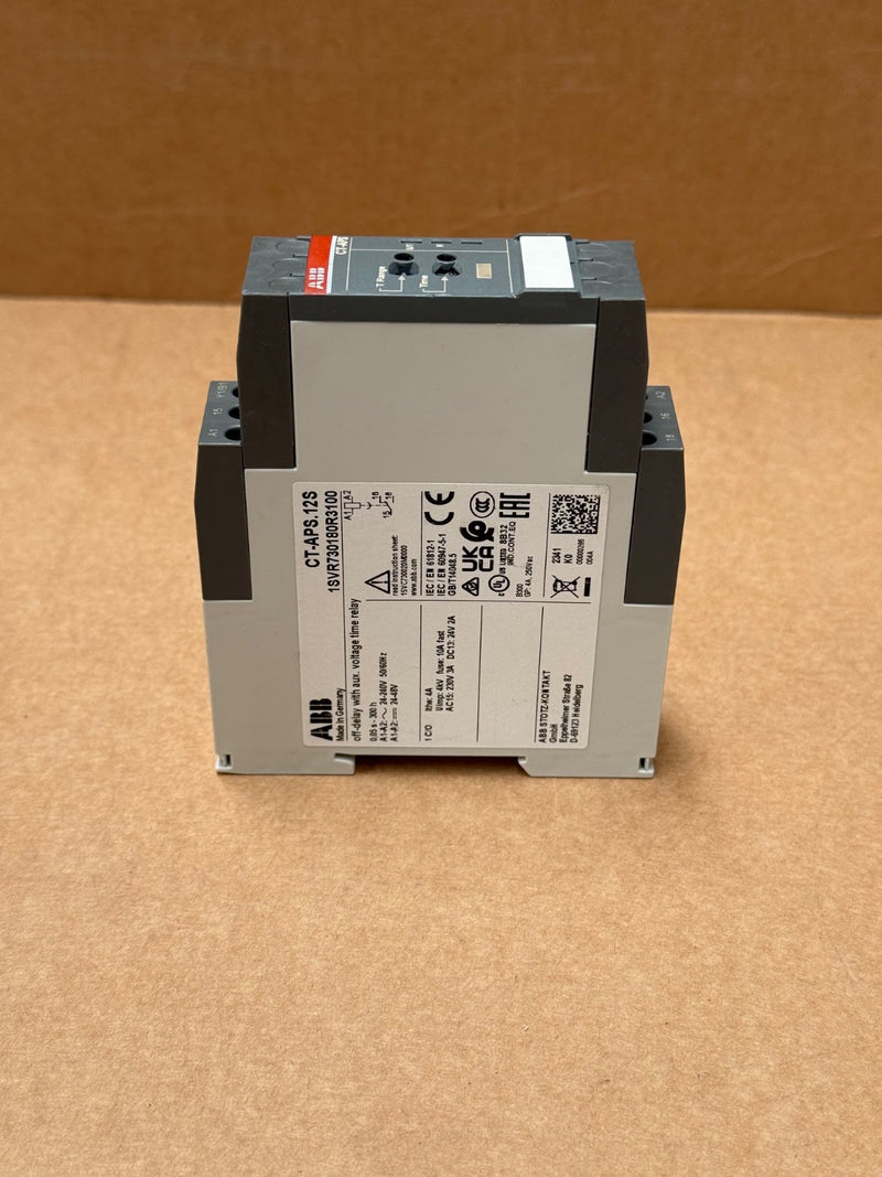 ABB – 1SVR730180R3100 – CT‑APS.12S OFF‑Delay Timer Relay, 24–240 VAC/DC