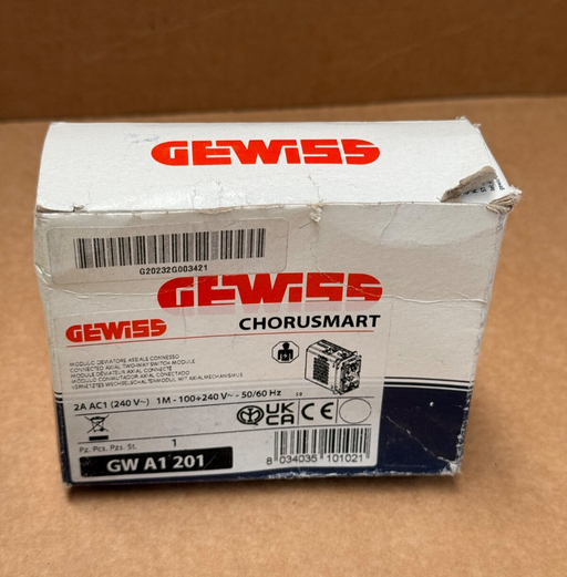 Gewiss – GWA1201 – Zigbee 1‑Channel Connected Axial Switch (2-Way), 100–240 VAC