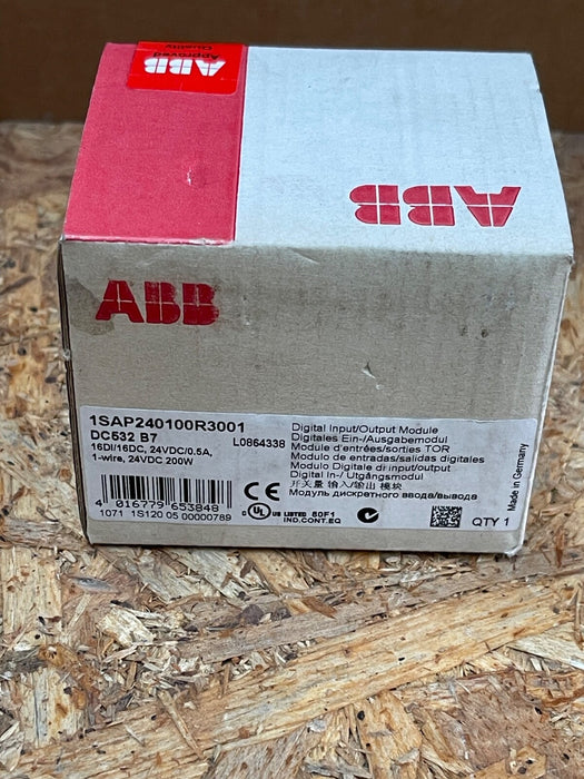 ABB – 1SAP240100R3001 (DC532) – 16 DI/16 DC Digital I/O Module, 24 V DC