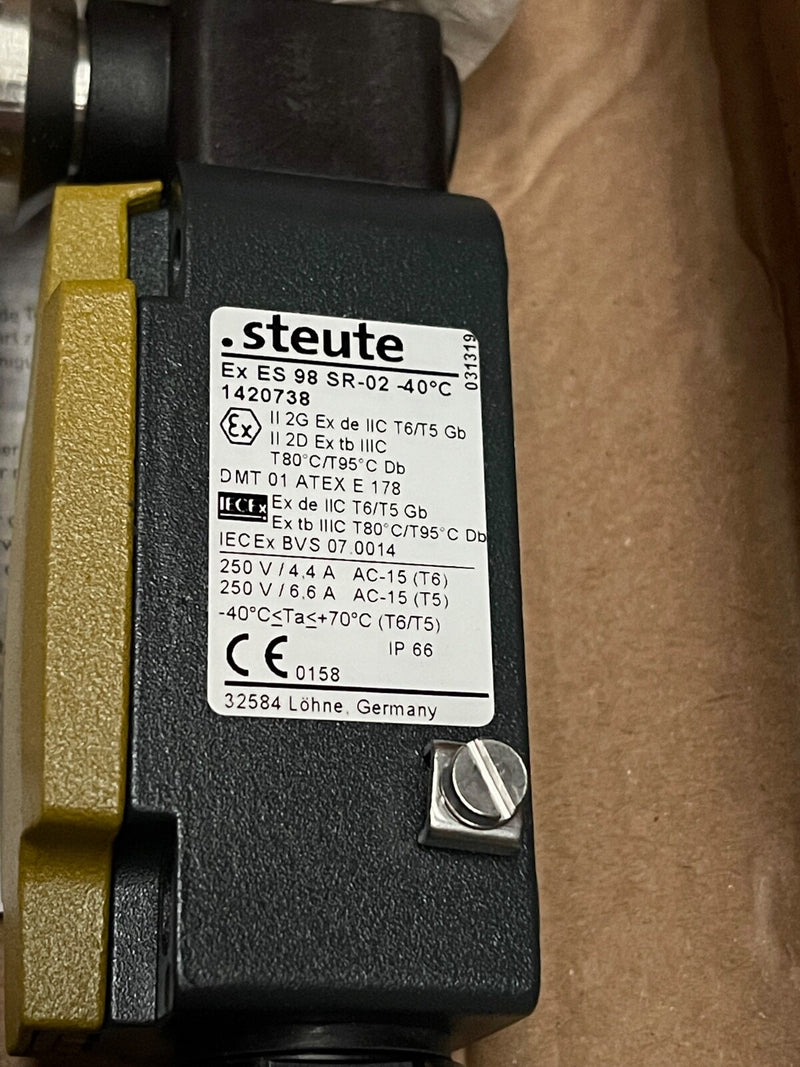 Steute - 1420738 - Ex ES 98 SR-02 Belt Alignment Switch, -40 °C, ATEX Zone 1/21