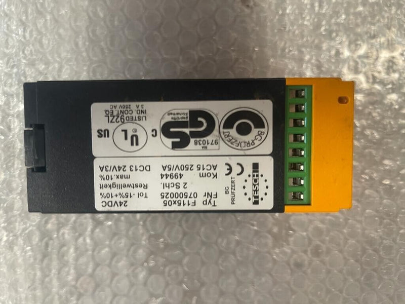 TESCH, F115x05, Safety Relay 07500025 24VDC