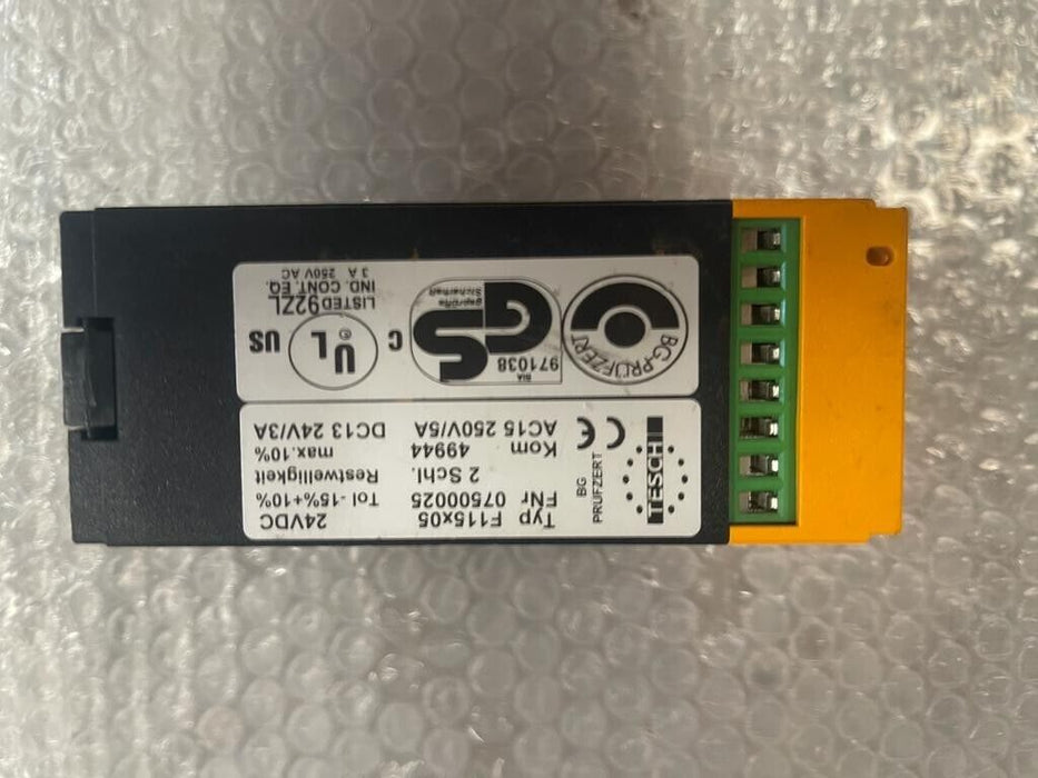 TESCH, F115x05, Safety Relay 07500025 24VDC