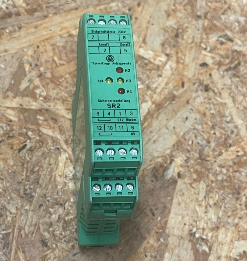 ThyssenKrupp – SR2 Safety Circuit Module – Elevator Levelling/Safety Relay 24VDC