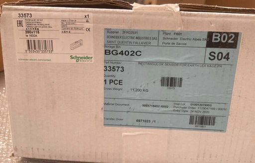 Schneider Electric, 33573, Rectangular sensor for earth leakage protection 1600A
