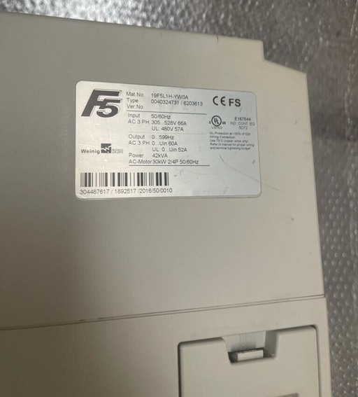 KEB, Weinig 19F5L1H-YW0A F5 AC-Motor 30kW 42kVA