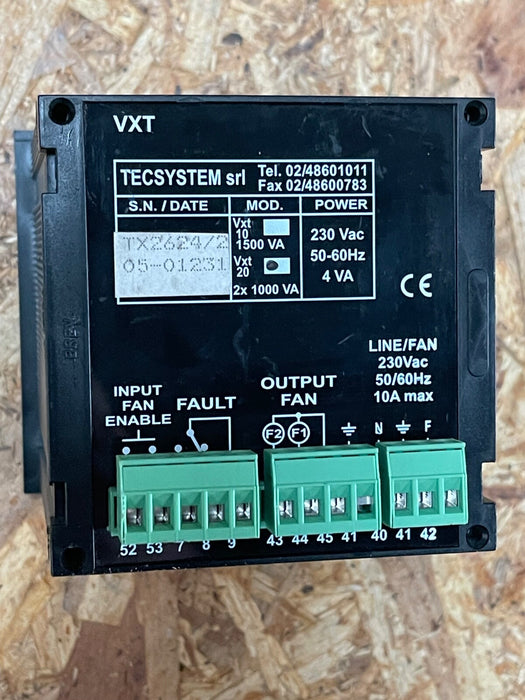 Tecsystеm – VXT‑20 – 230 VAC Fan Relay Controller Module (2 Fan Banks)