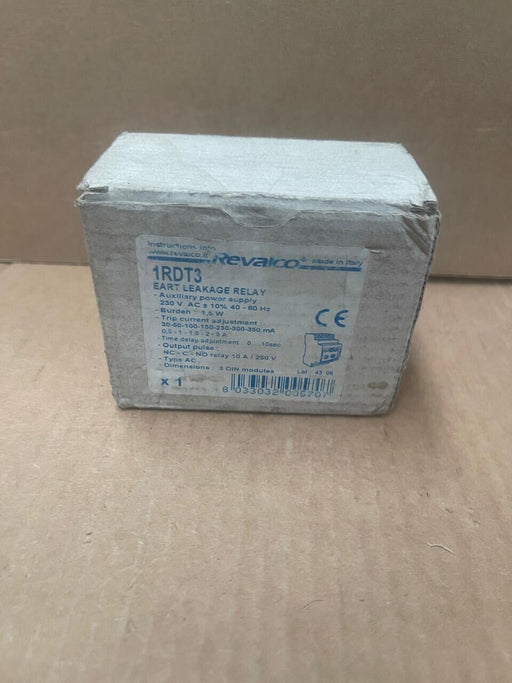 Revalco - 1RDT3 - Earth Leakage Relay, 30mA-3A, 230VAC