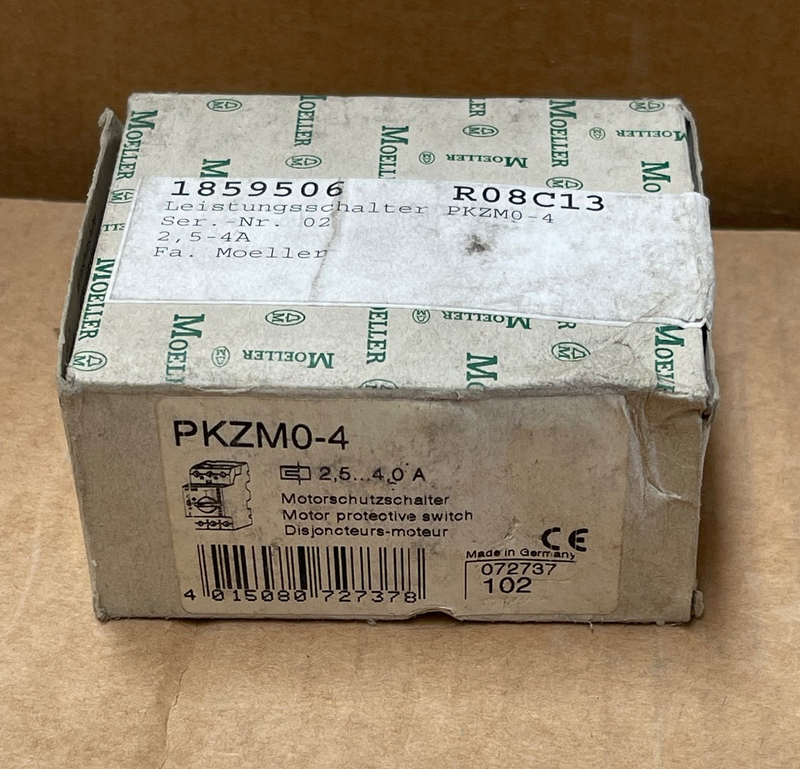 Moeller – PKZM0‑4 – Motor Protection Circuit Breaker 2.5–4 A