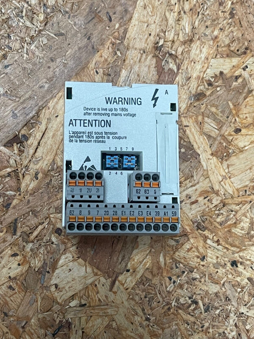 Lenze – E82ZAFAC010 – Application I/O Module, 2 AI/2 AO, 6 DI/2 DO, Plug‑In PT