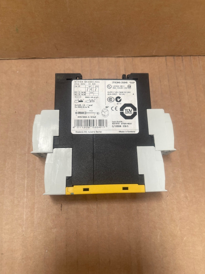 Siemens – 3TK2840-2BB40 – SIRIUS Safety Relay w/ Electronic Enabling Circuits