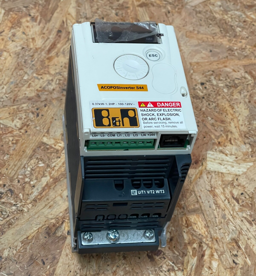 B&R – 8I44S100037.000‑1 – ACOPOSinverter S44 VFD, 0.37 kW, 100–120 V
