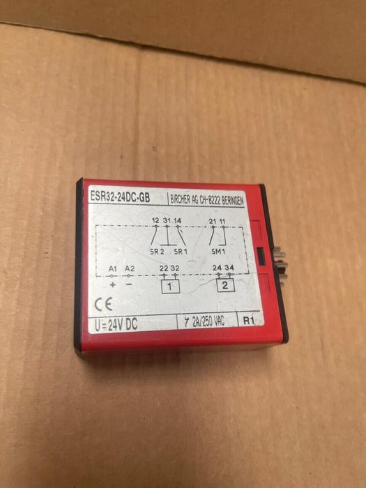 Bircher - ESR32-24DC-GB - Safety Relay, 24V DC, Cat. 3, PLe