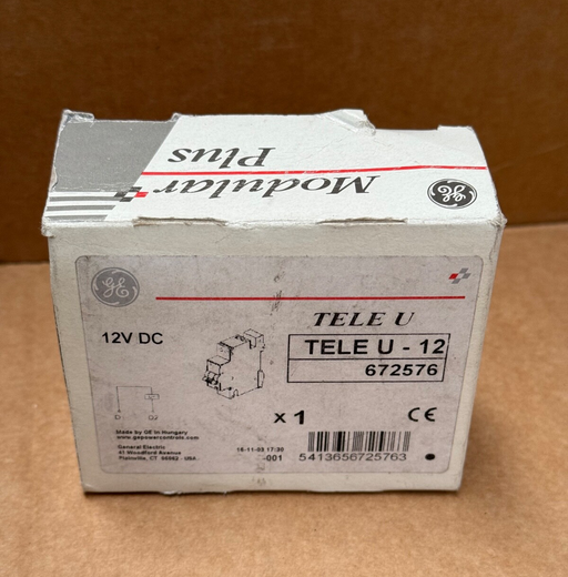 GE – TELEU‑12 (672576) – 12V Undervoltage Release, DIN Rail, 1‑Module