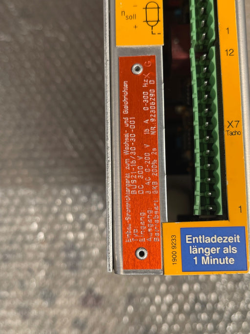 Baumüller – BUS21‑15/30‑30‑001 – BUS21 Servo Power Unit / Power Converter