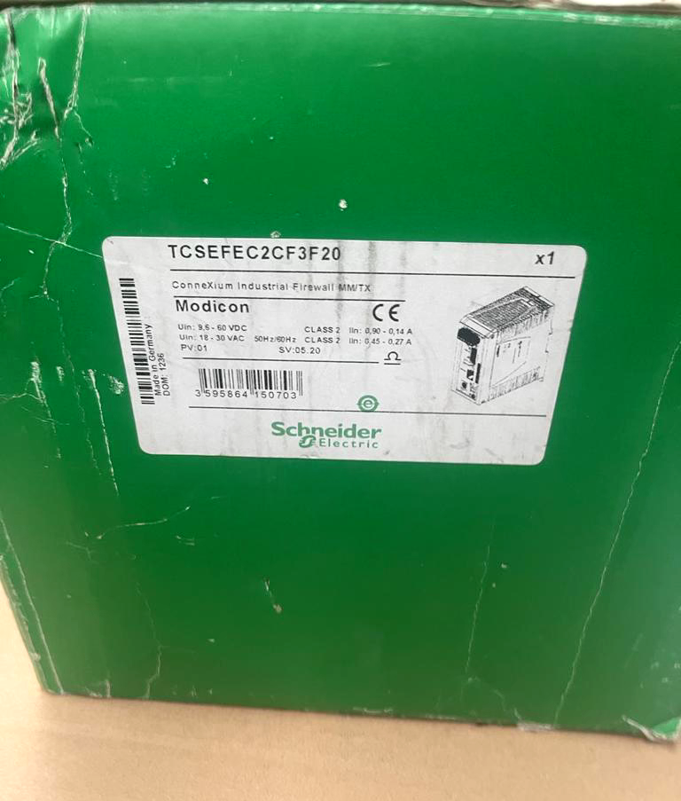Schneider Electric Modicon TCSEFEC2CF3F20 ConneXium Industrial Firewall MM/TX