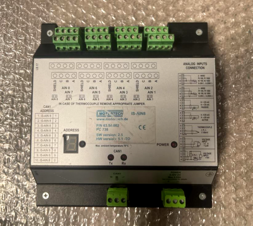 MOTORTECH IS-AIN8 P/N 63.50.002 Compact Controller Unit