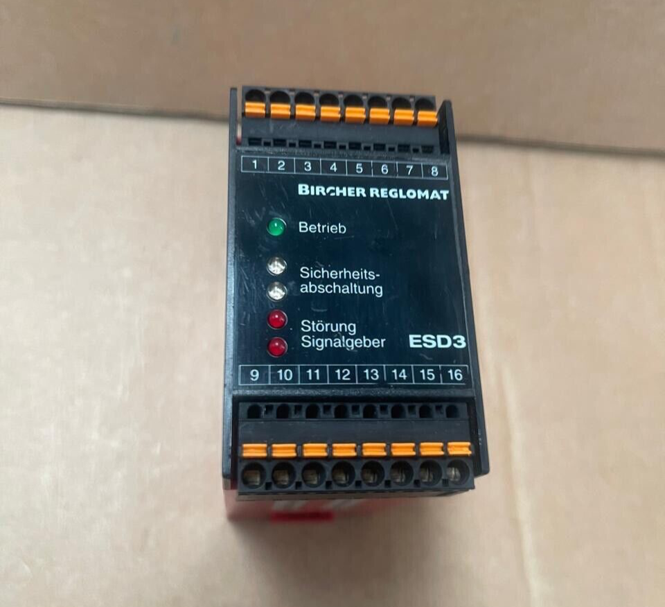 BIRCHER Reglomat CAT 3 Sicherheitsschalter unit ESD3-05 230VAC relay ESD3-05 BIRCHER Reglomat CAT 3 Sicherheitsschalter unit ESD3-05 230VAC relay ESD3-05