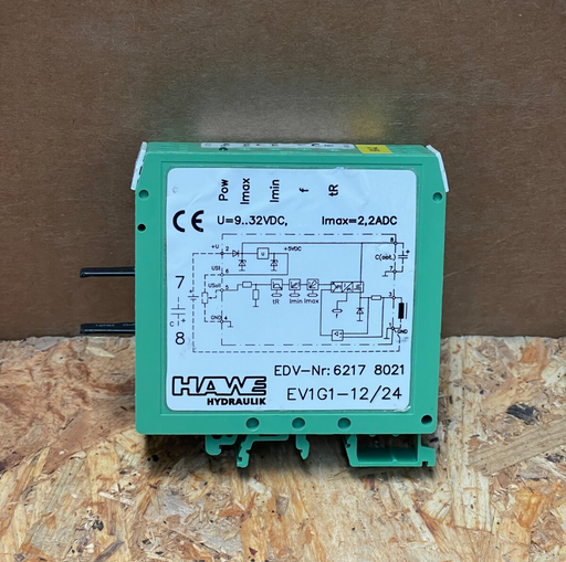 HAWE Hydraulik – EV1G1‑12/24 (EDV 62178021) – Electronic Amplifier / DC Solenoid