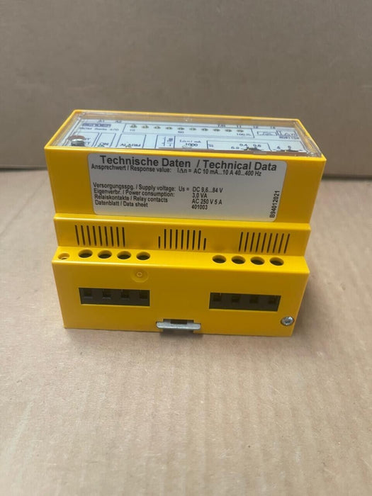 Bender - RCM470LY-21 - Residual Current Monitor, 10 mA–10 A, 9.6–84V DC