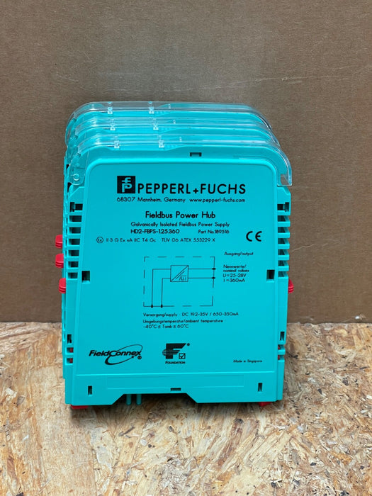 Pepperl & Fuchs – HD2‑FBPS‑1.25.360 (189516) – FieldConnex® Fieldbus Power Hub