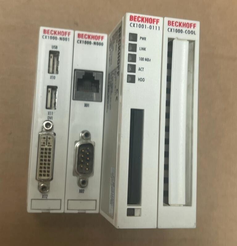 BECKHOFF, CPU CX1001-0111 + CX1000-N001 CX1000-N000 + CX1000-C00L ...