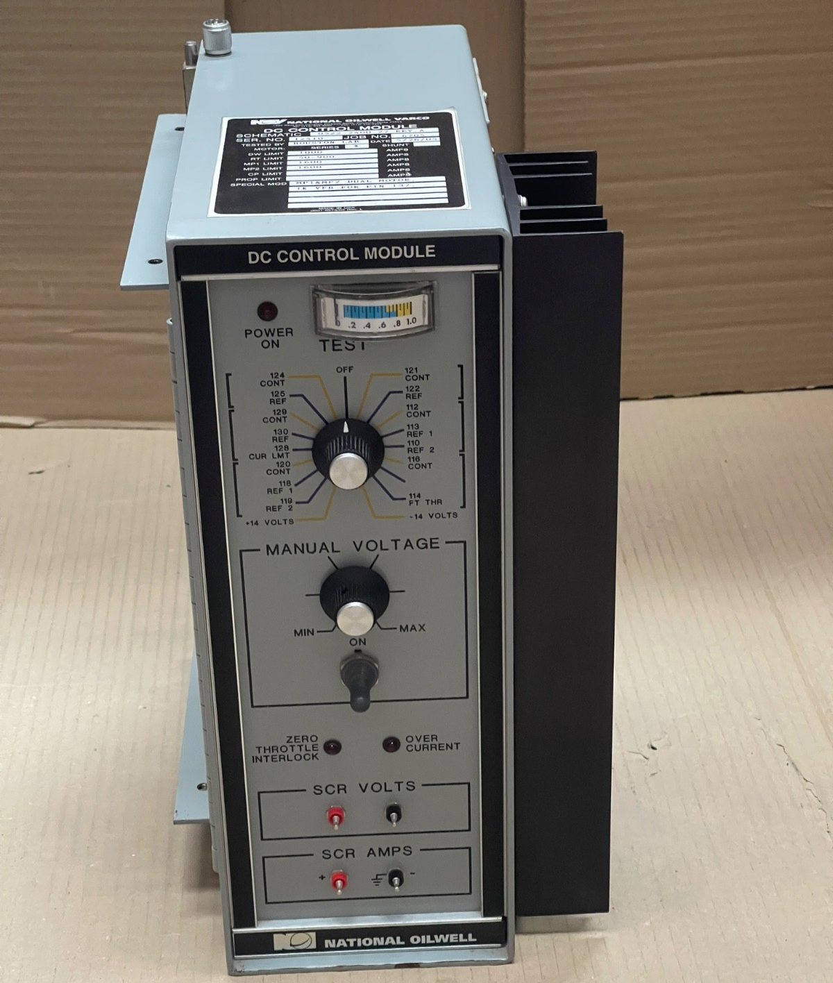 National Oilwell Varco – 0522-2400-27 Rev A – DC Control Module ...