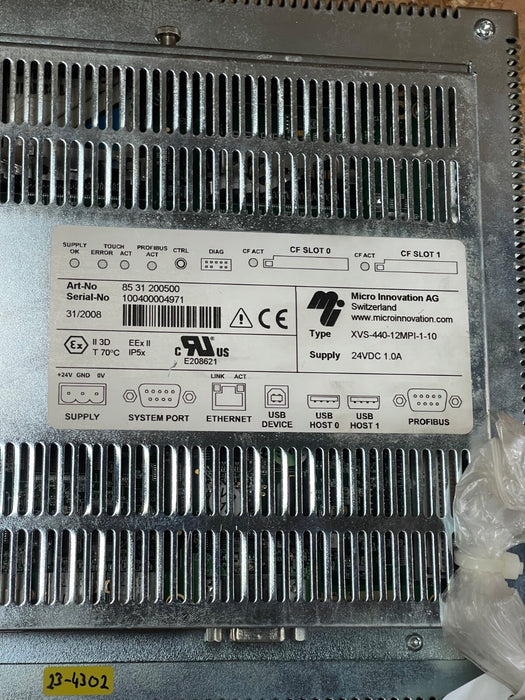 Eaton/Micro Innovation – XVS‑440‑12MPI‑1‑10 – XVS400 Series 12.1″ Infrared Touch
