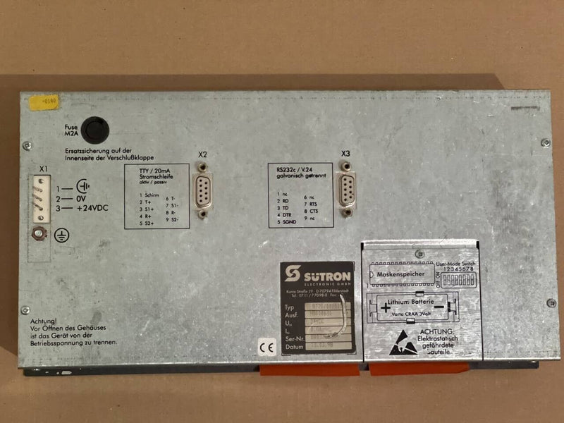 SUTRON BT20 BT20/000010 Operator Panel