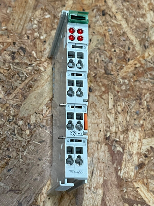 WAGO - 750-455 - 4-Channel Analog Input Module, 4–20 mA, 12-bit, IP20
