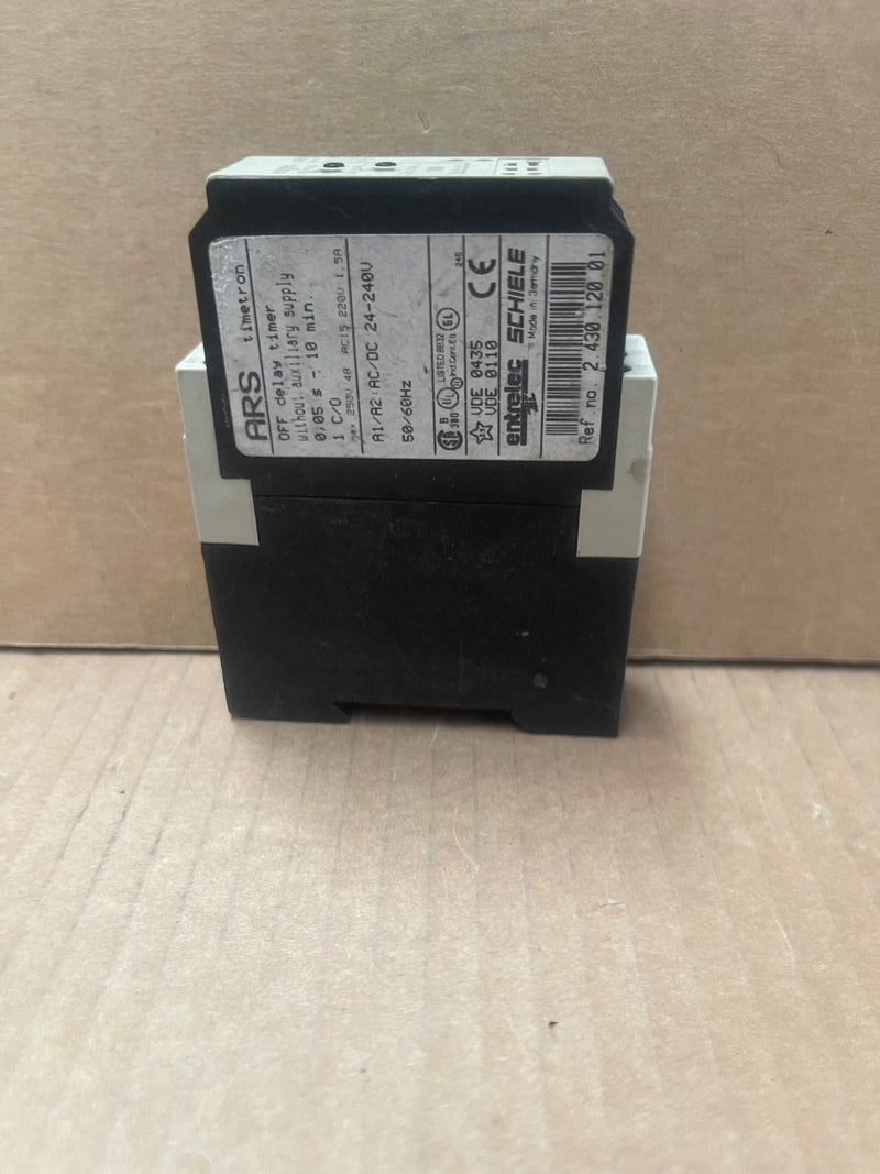 Entrelec / Schiele – ARS Timetron – 2.430.120.01 Off-Delay Timer 24-240 V AC/DC
