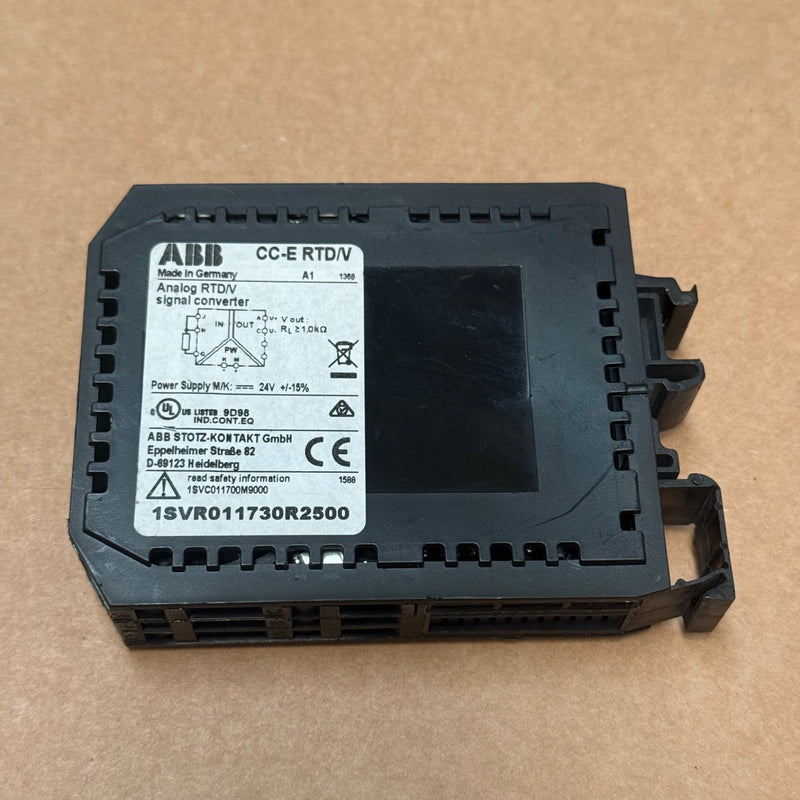 ABB – 1SVR011730R2500 (CC‑E RTD/V) – DIN‑Rail RTD Temperature‑to‑Voltage