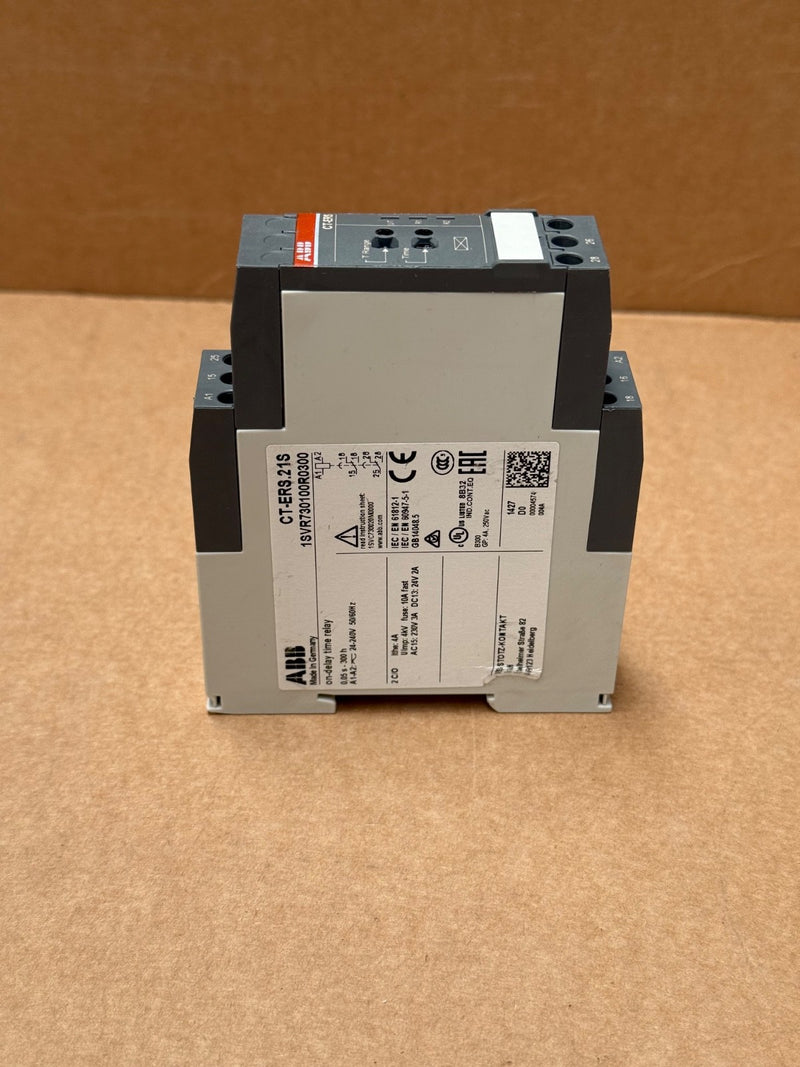 ABB – 1SVR730100R0300 – CT‑ERS.21S On‑Delay Timer Relay, 24–240 VAC/DC