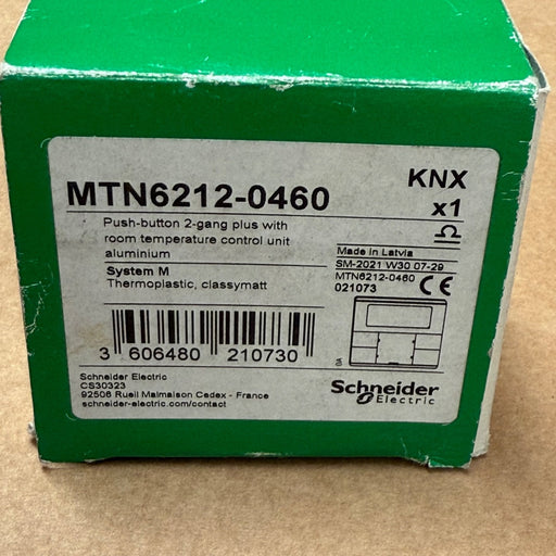 Schneider Electric – MTN6212‑0460 – KNX Push‑Button 2‑gang + Room Temp Control