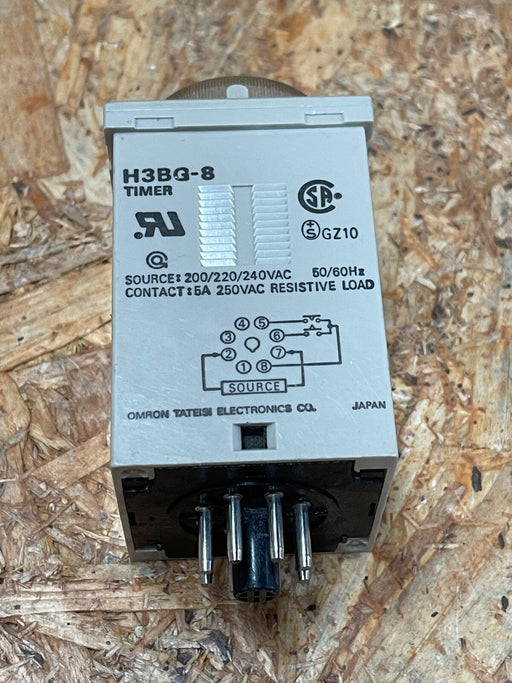 Omron – H3BG‑8 (H3BG‑N8/H3BG‑8H) – Star–Delta Timer Relay, 100‑120 VAC, 5 A