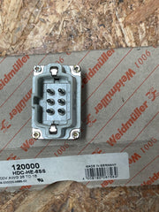 5PC Weidmüller – HDC‑HE‑6SS (120000) – Heavy‑Duty 6‑Pole Male Screw‑Clamp Insert