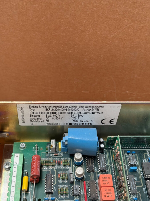 Baumüller – BKF12/200/400‑604000000 – 200 A DC Power Converter