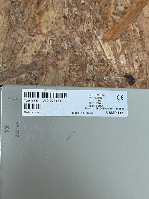 Schneider Electric – V40-026451 – Vamp 40 Feeder & Motor Protection Relay