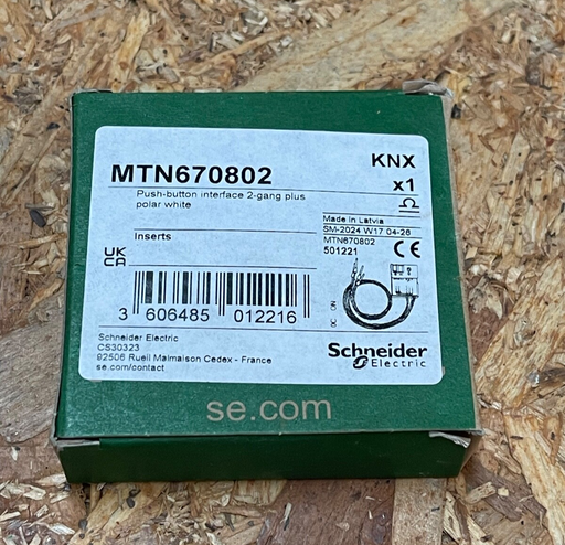 Schneider Electric – MTN670802 – KNX Push‑Button Interface 2‑Gang Plus