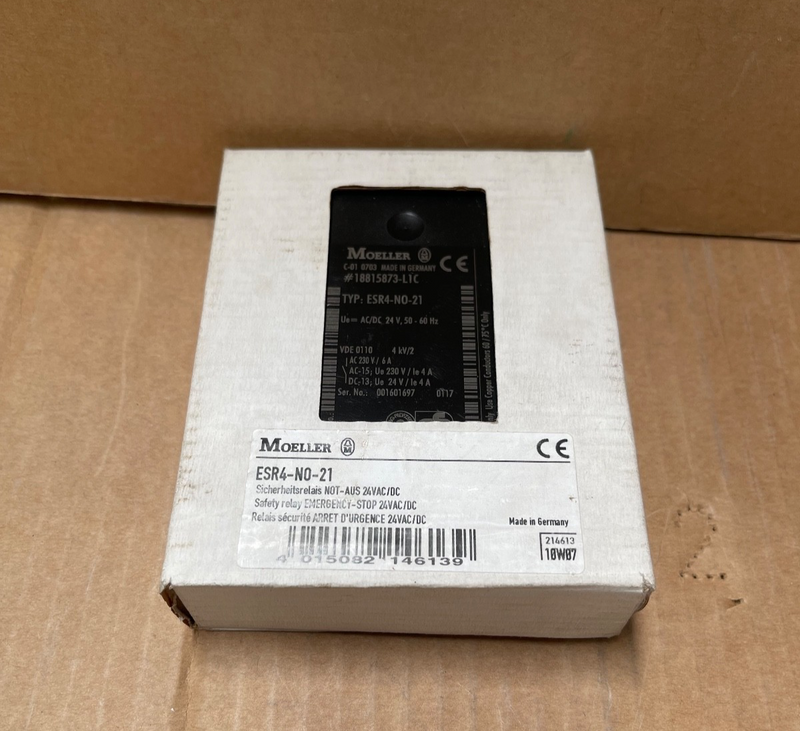 Moeller – ESR4-NO-21 – Dual-Channel Safety Relay 24 V AC/DC