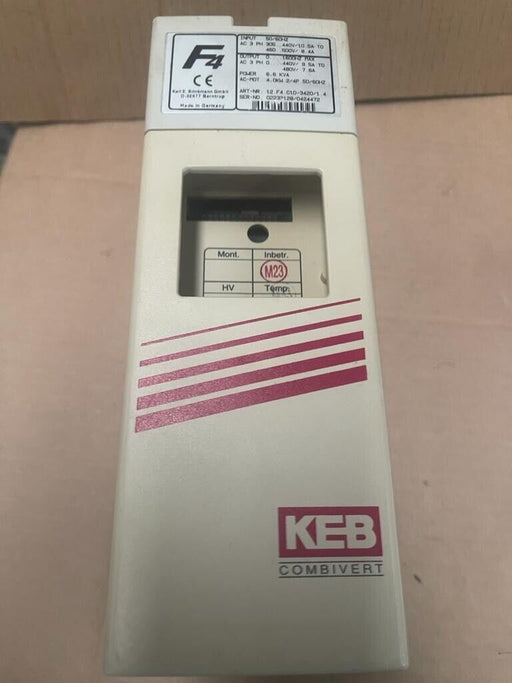 KEB VFD 12.F4.C1D-3420/1.4 6,6KVA 4kW 3PH 305-500V