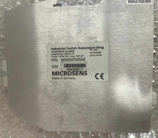 MICROSENS, MS650505M, Industrial Switch Redundant Ring 4x10/100TX 2x100FX 18-36V