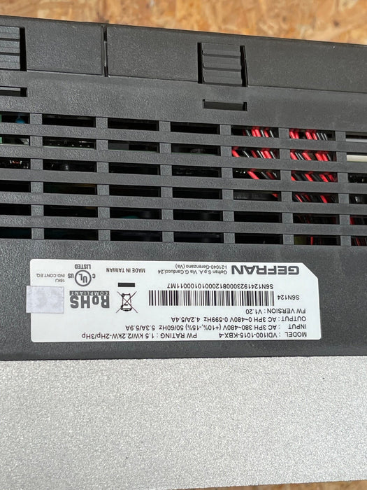 Gefran – VDI100-1015-KBX-4 – 1.5 kW 400 V Class Full-Vector Inverter