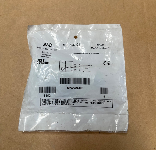 Micro Detectors – SPS/CN‑0E – M18 Photoelectric Sensor (Diffuse, NPN Output)
