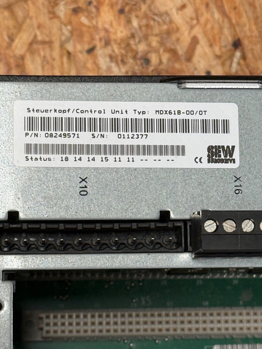 SEW EURODRIVE – MDX61B‑00/0T (P/N 08249571) – MOVIDRIVE MDX61B Control Unit