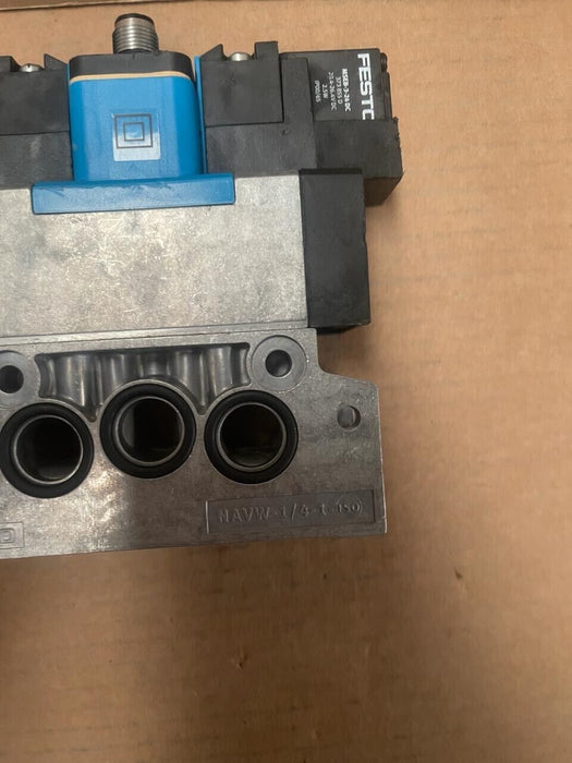 Festo - MEBH-5/3G-D-1-ZSR-C 184498 Magnetventil + 2x MSEB-3-24DC 373855D