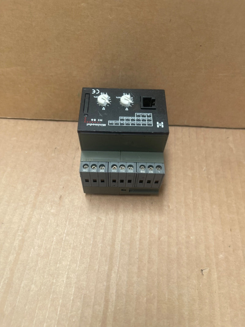 HIQUEL – HI-86 Minimodule – 8 Digital Inputs & 6 SPNO Outputs, DIN-rail Module