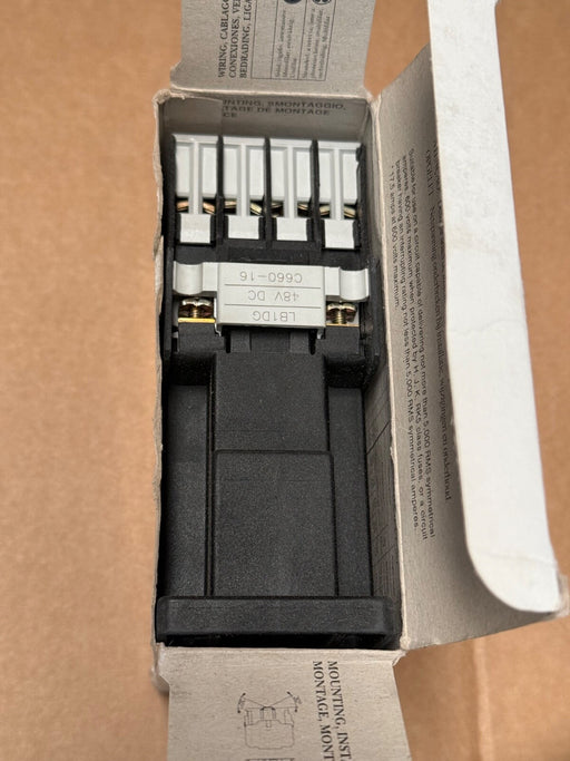GE – CL02D310TG (112047) – 3‑Pole Contactor, 18 A AC3 (7.5 kW), 48 V DC Coil