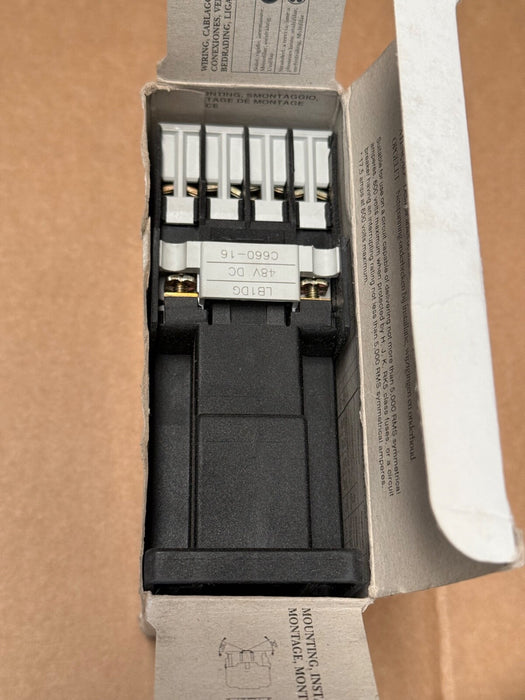 GE – CL02D310TG (112047) – 3‑Pole Contactor, 18 A AC3 (7.5 kW), 48 V DC Coil