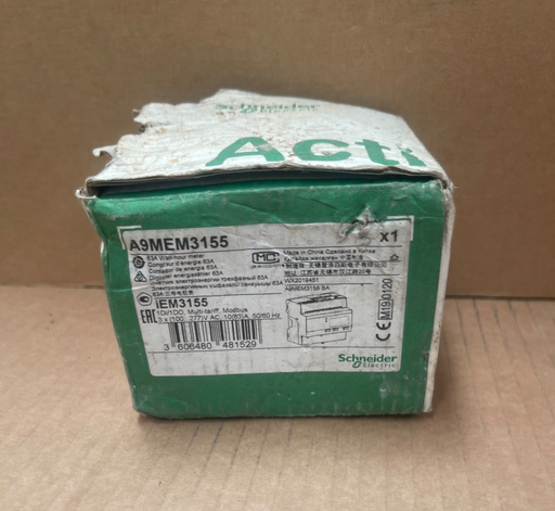 Schneider Electric – A9MEM3155 / iEM3155 – 63 A DIN-Rail Energy Meter (Modbus)