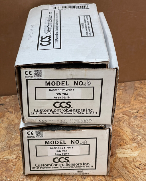 Custom Control Sensors - 646GZE1-7011 - Explosion-Proof DualSnap Pressure Switch